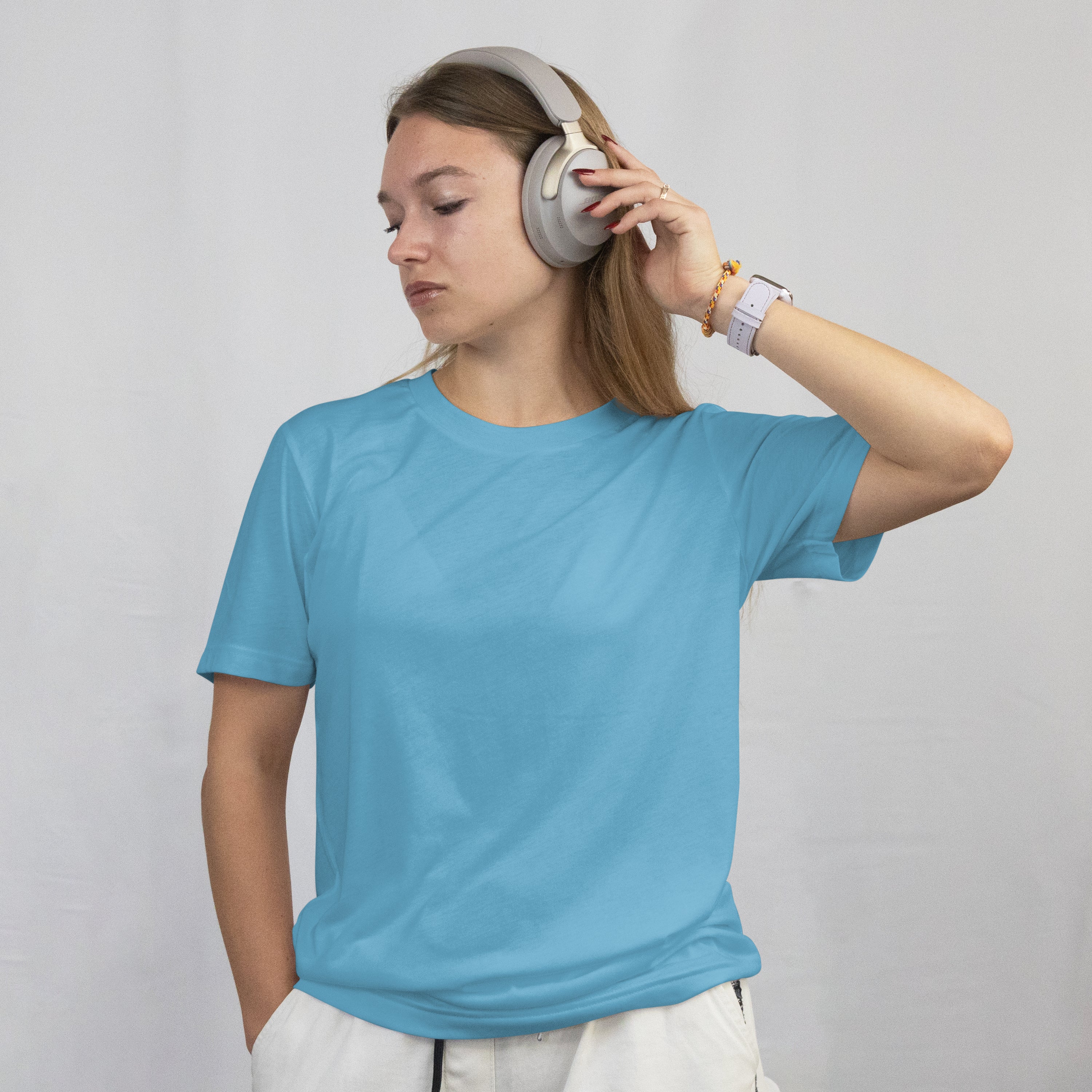 Fountain Blue Slim-Fit Classic Tshirt