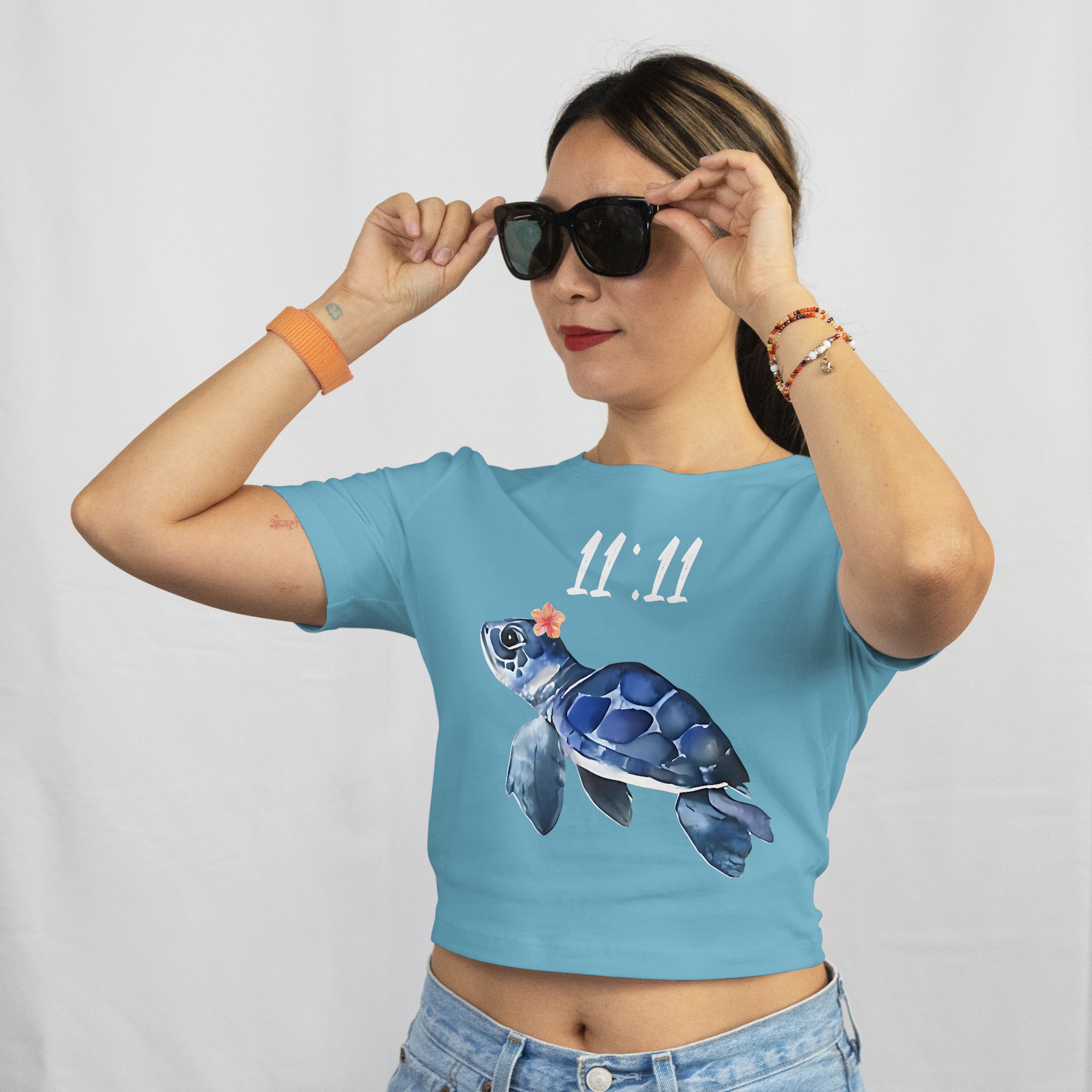 Turtle 11:11 Crop Top