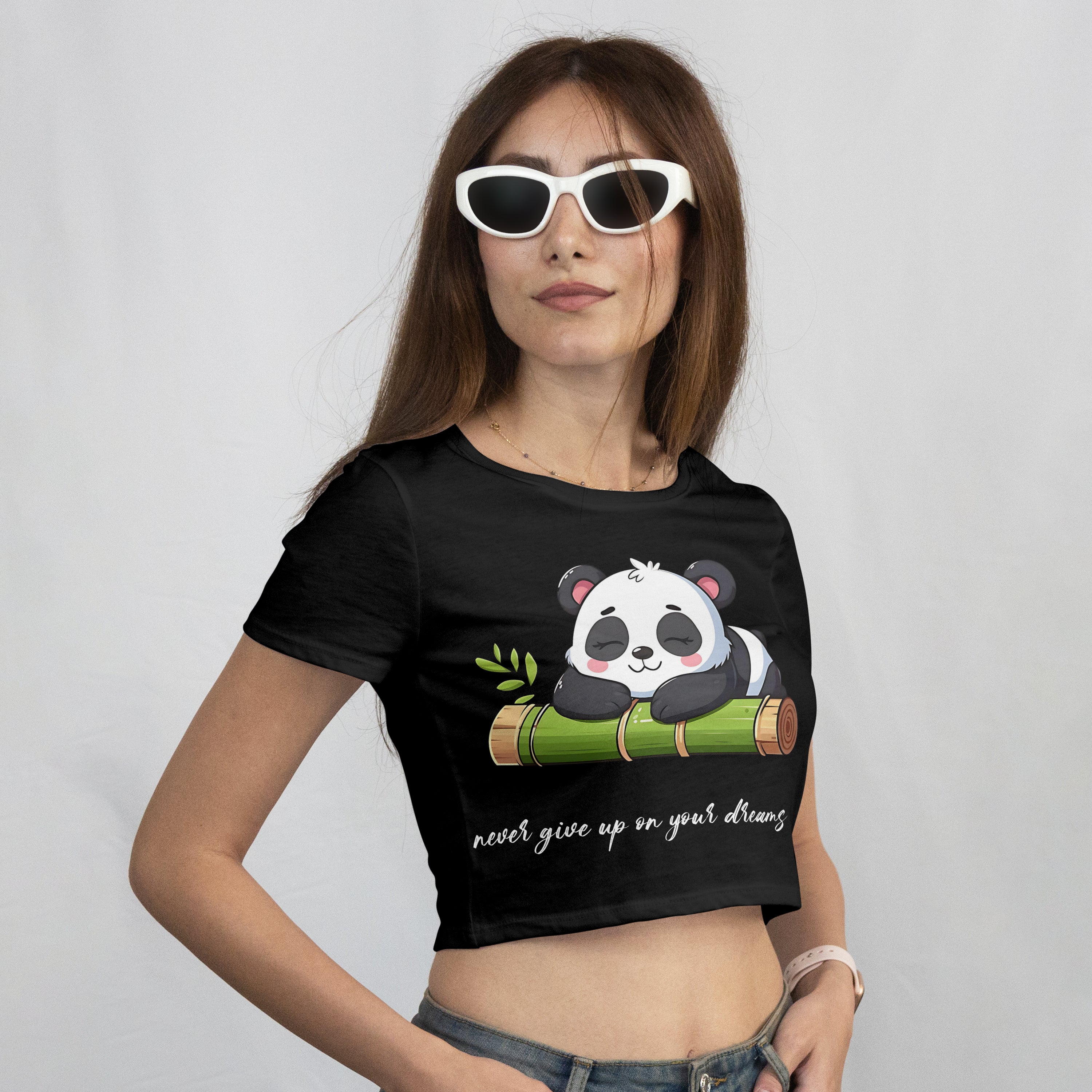 Dreaming Panda Crop Top