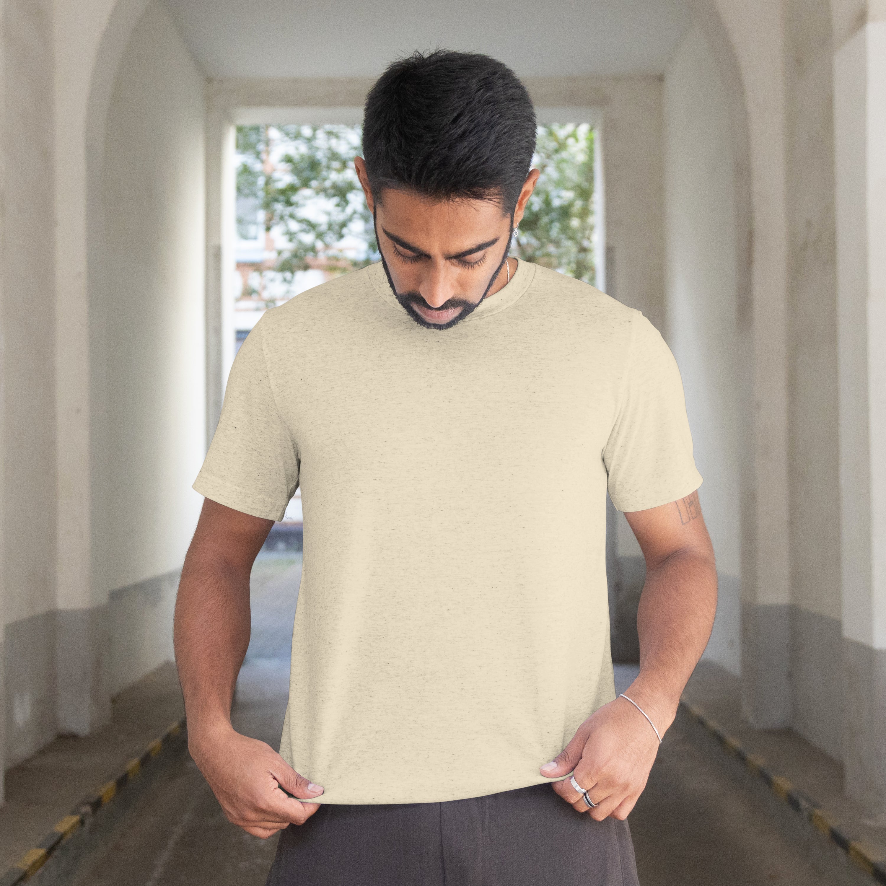 Albescent White Slim-Fit Classic Tshirt
