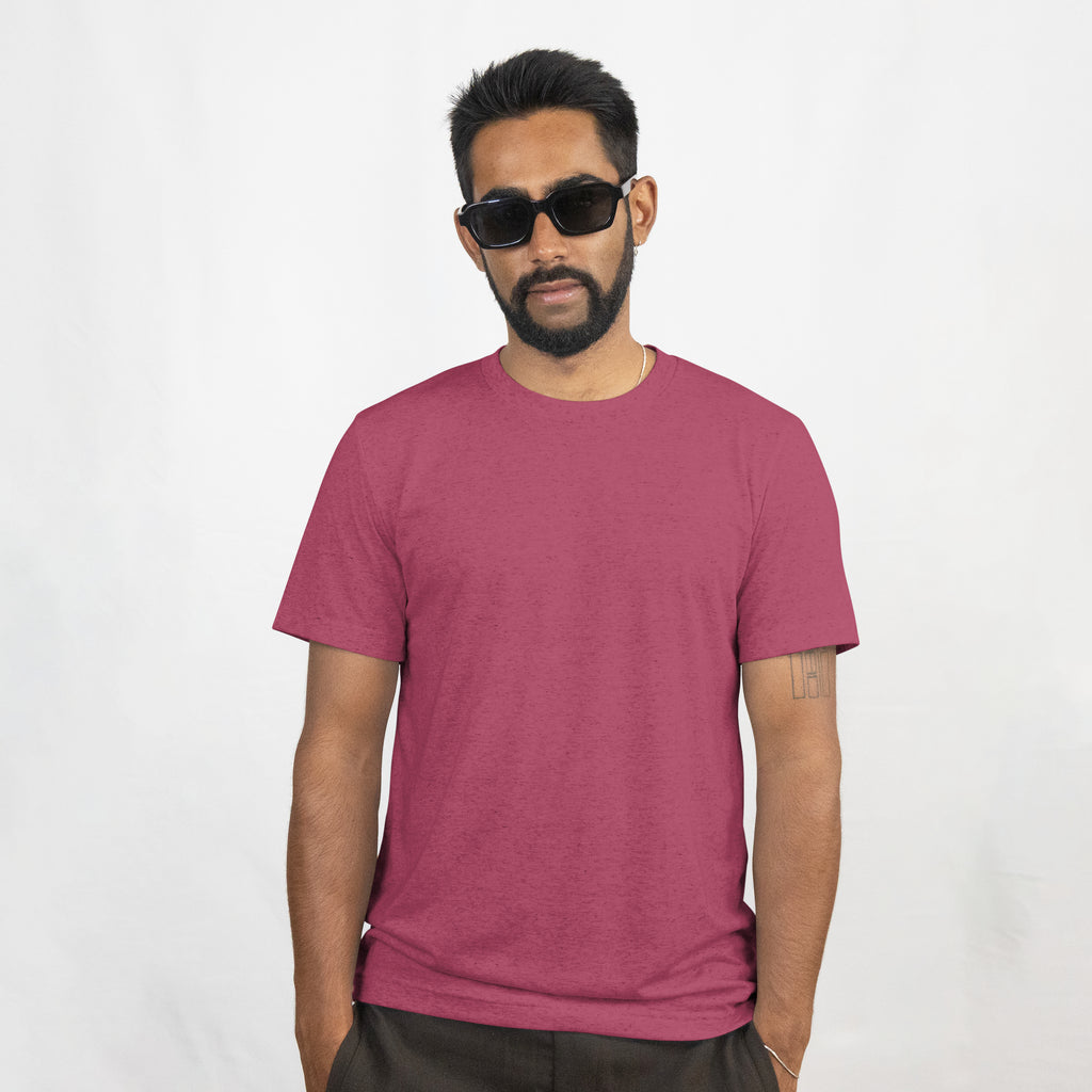 Mauve Pink Slim-Fit Classic Tshirt