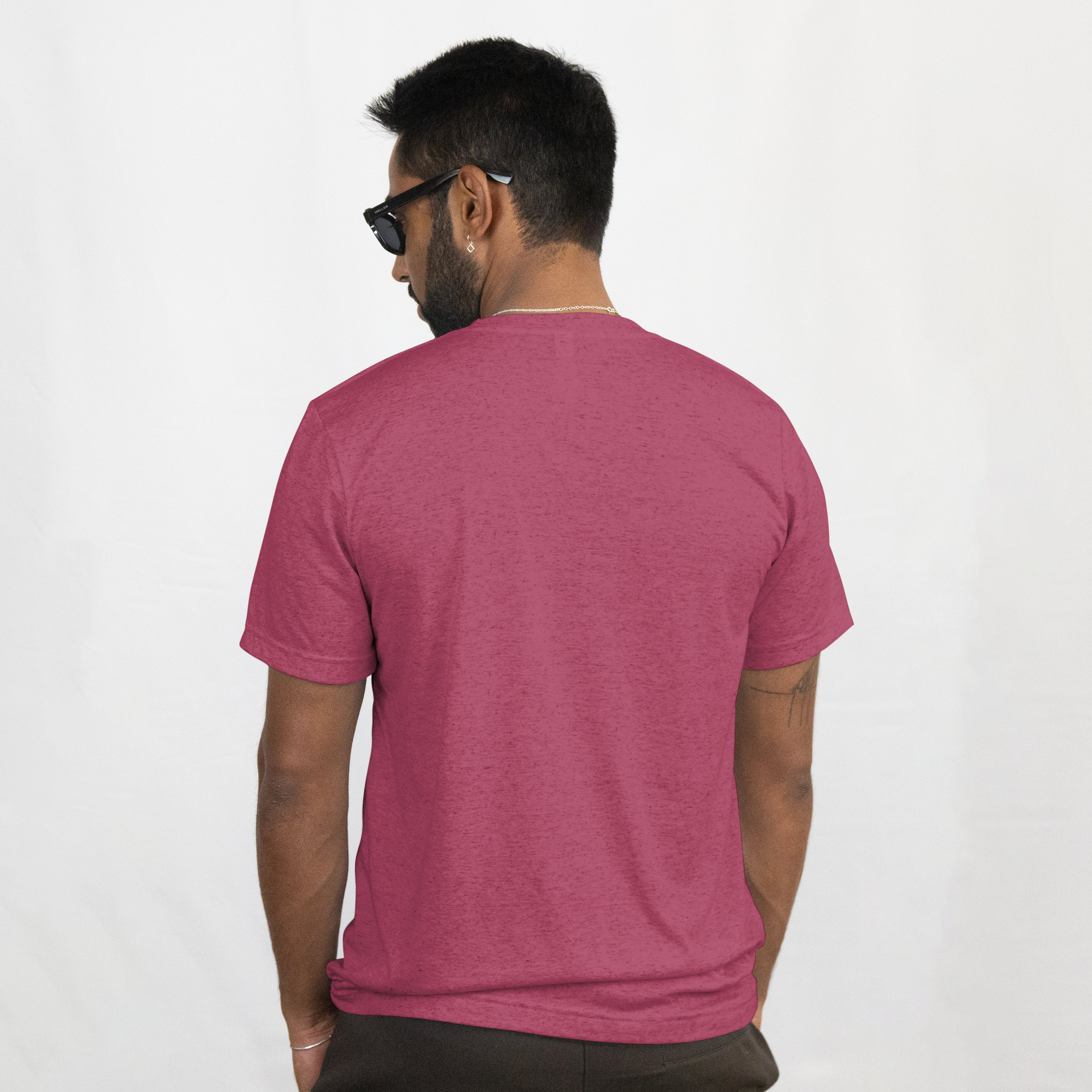 Mauve Pink Slim-Fit Classic Tshirt