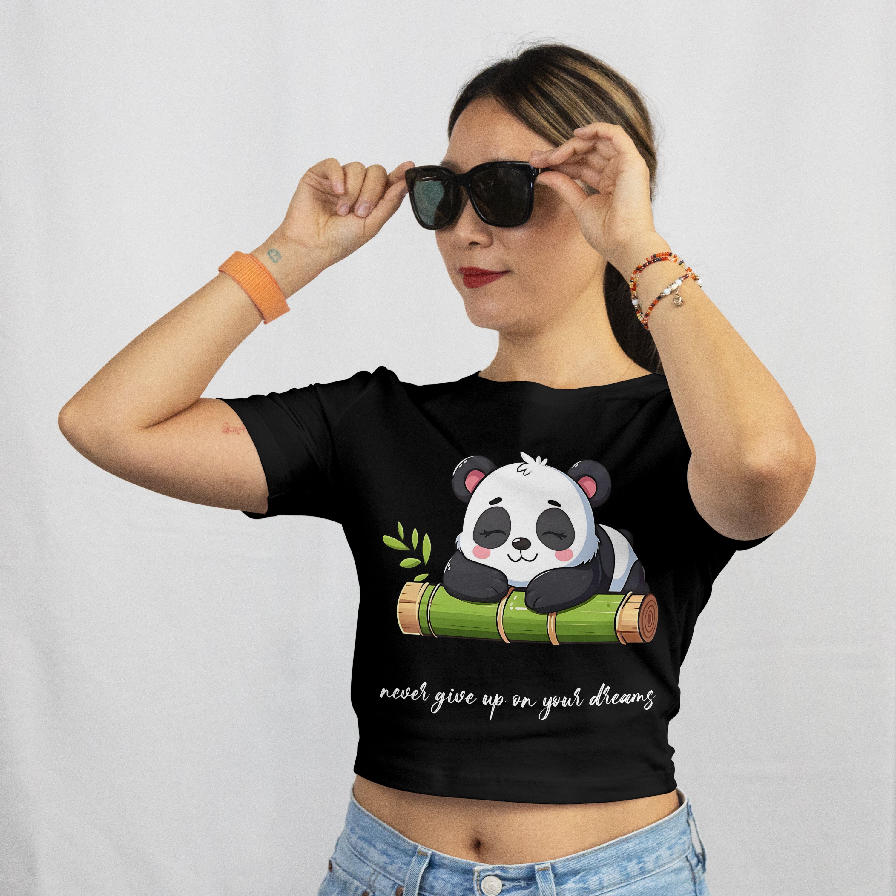 Dreaming Panda Crop Top