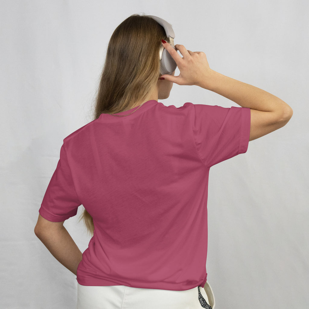 Mauve Pink Slim-Fit Classic Tshirt