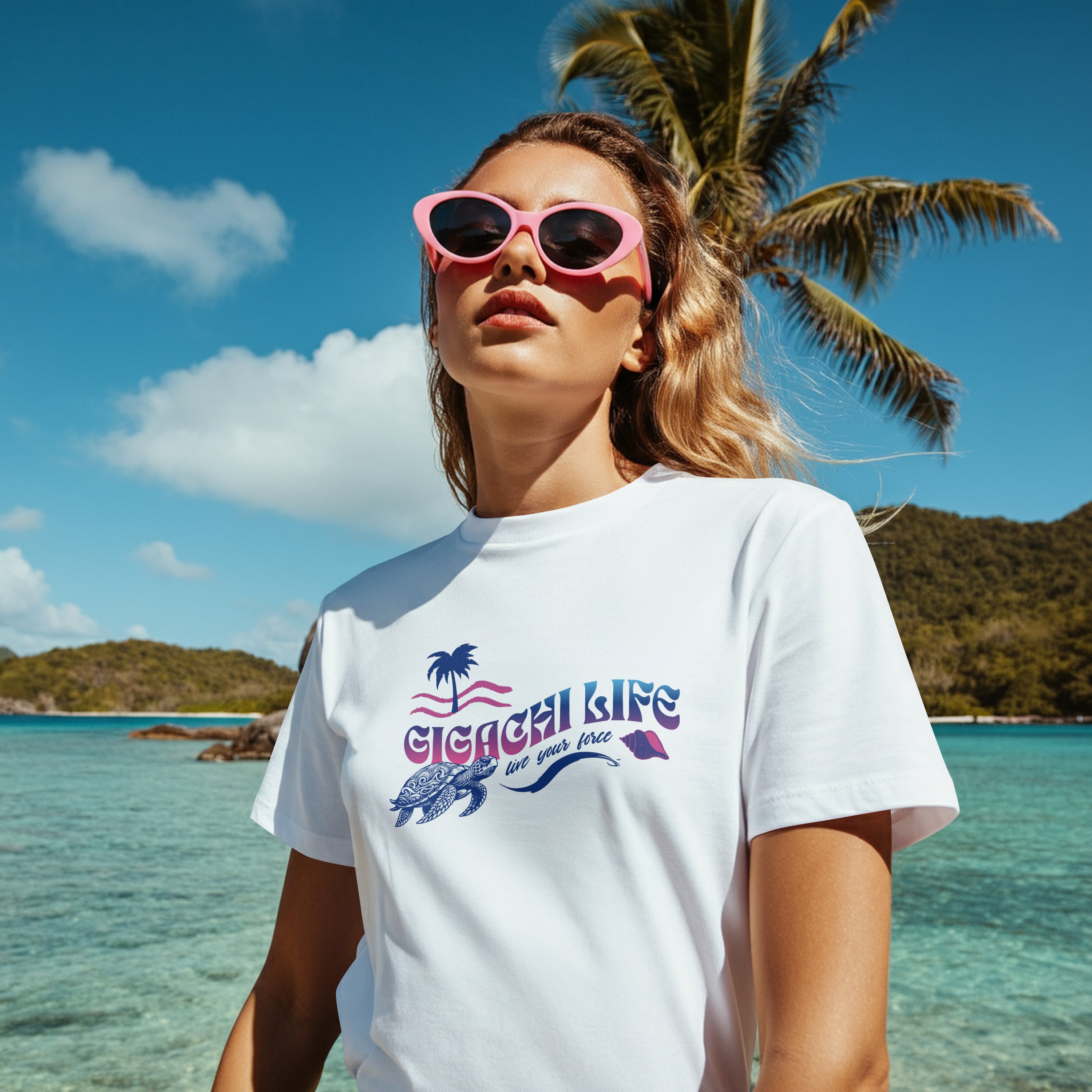 Gigachi Vangogh white Tee